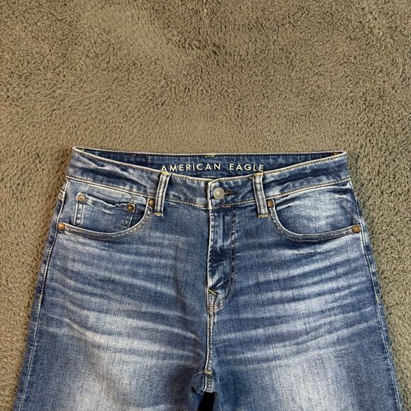 American Eagle Jeans Mens 30x34 Blue Athletic Fit Stretch Dark Wash Denim Pants - Picture 2 of 14